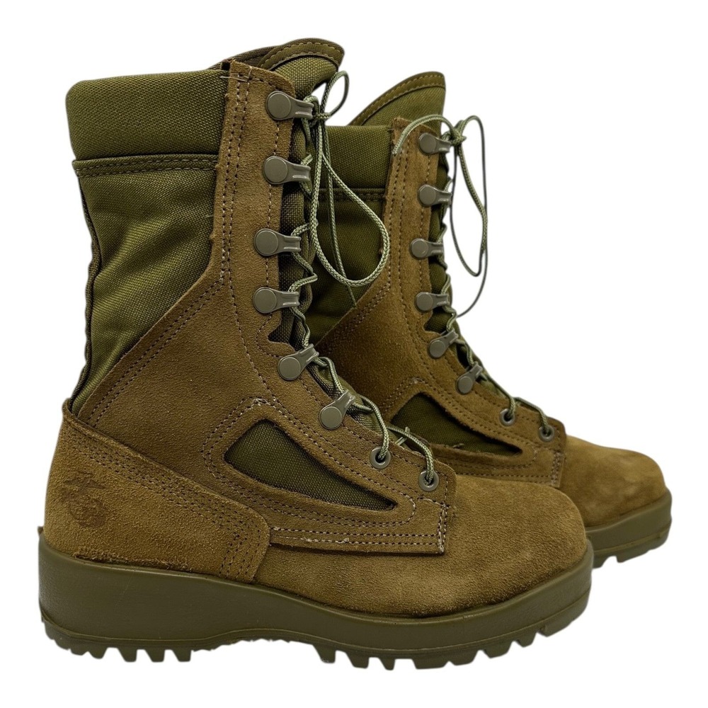 Belleville 550 ST USMC Hot Weather Steel Toe Combat Boots Coyote Brown 5.5 WIDE